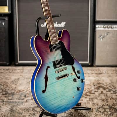 Epiphone ES-335 Figured Semi-hollow Electric Guitar - Blueberry Burst image 13