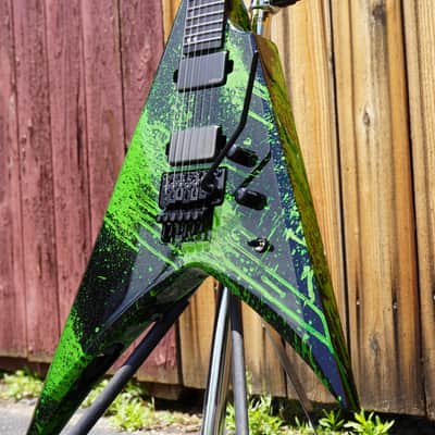ESP USA V-II FR Alien Blood Splatter 6-String Electric Guitar w/ Hard Case (2025) image 10