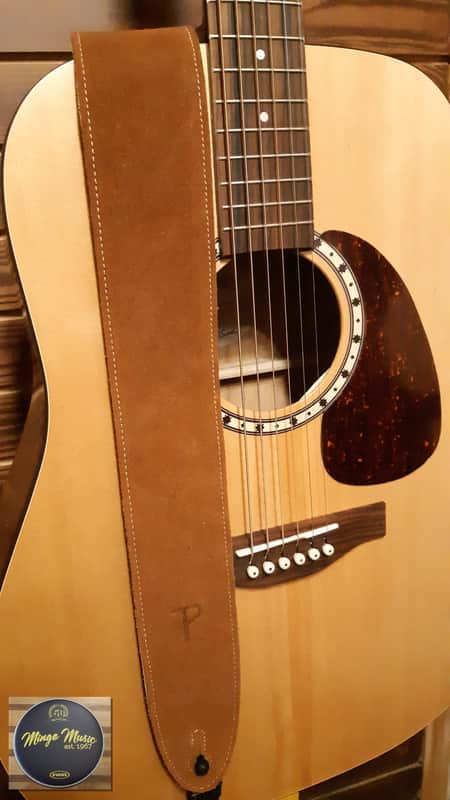 Perri’s Leathers suede 2.5" guitar strap natural P25S-200 image 1