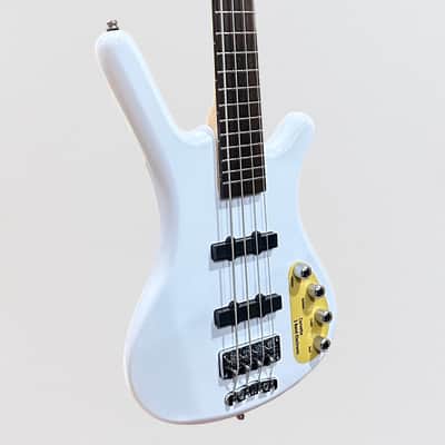 Warwick RockBass Corvette Basic 4 String Active Electric Bass Guitar - White image 2