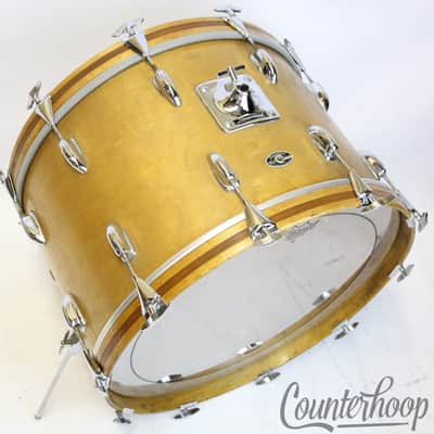 *Slingerland 22x14"Bass Drum 3Ply Natural Maple Vintage 70s Sound King Niles USA image 2