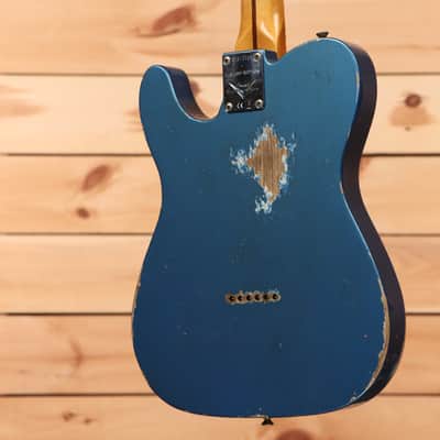 Fender Custom Shop Limited 1958 Telecaster Heavy Relic - Aged Lake Placid Blue-CZ570453 image 8