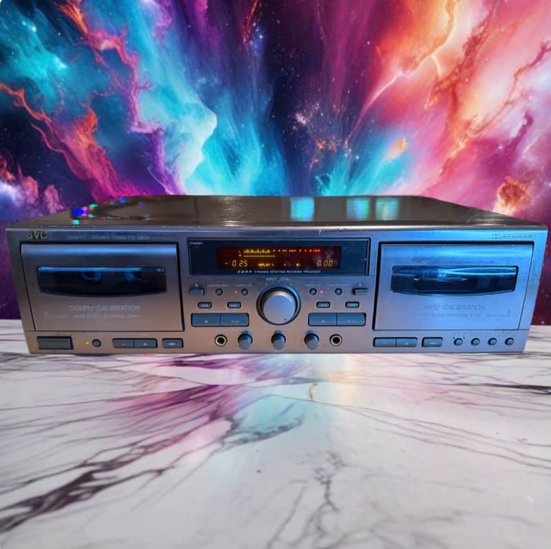 Vintage JVC TD-W717 Stereo Double Cassette Deck Player *NEW BELTS* High Model🎶 image 1