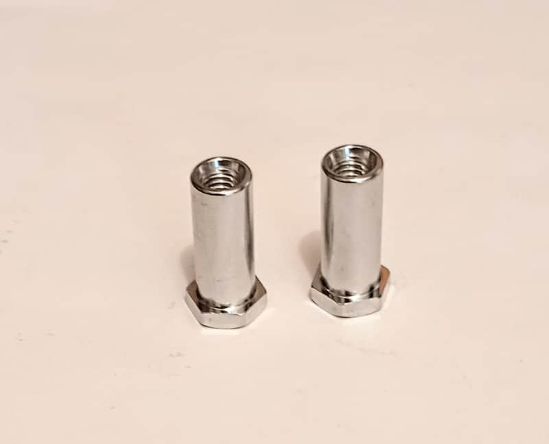 DW TP 30 LONG SWIVEL NUTS PAIR (2 INCLUDED) - CHROME - FREE SHIP TO C-USA! image 1