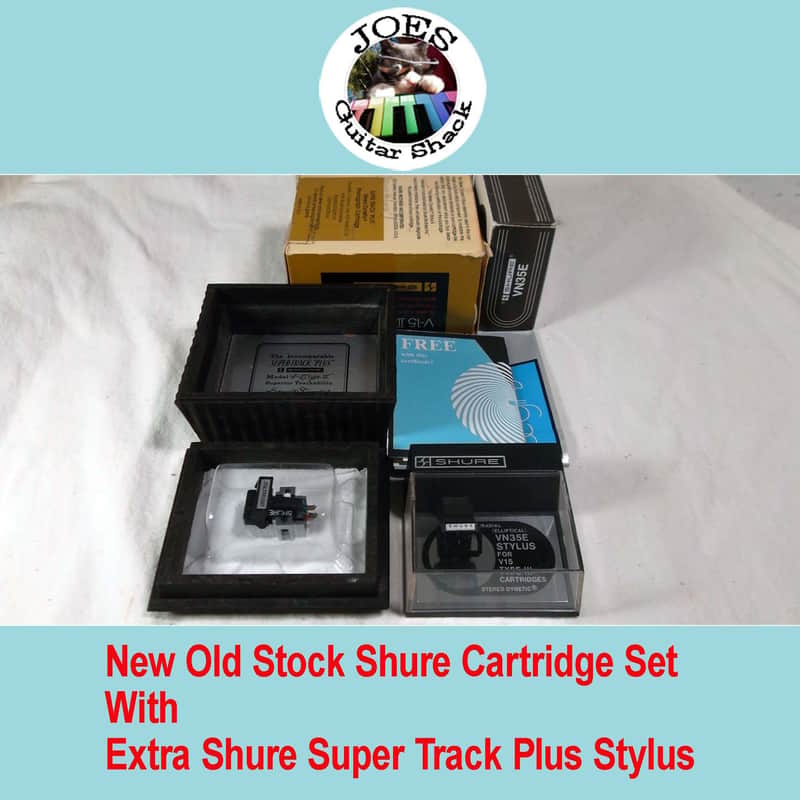 1970's Shure V15 Type III Super Track Plus Turntable Cartridge New "With" Also A Spare New Original Shure Super Track Plus. Everything is New and All In The Box L@@k! #041