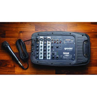 Gemini ES-210MXBLU-ST PA System with 10" Speakers and Stands image 6