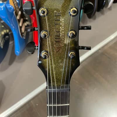 Schecter Tempest 50th Anniversary - Ebony - Gold Burst image 7