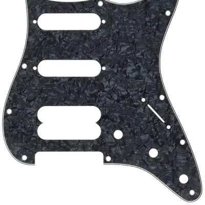 Genuine Fender American Standard Strat Pickguard 11-Hole 1HB/2SC Black Pearl image 3