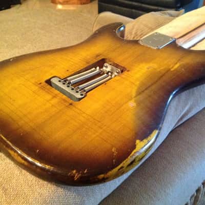 USA Made Relic Style Stratocaster Partscaster w/ Vintage Dual Hotrail image 8