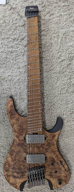 Mint Ibanez QX527PBABS Headless Electric Guitar w/Bag - Antique Brown Stain image 1