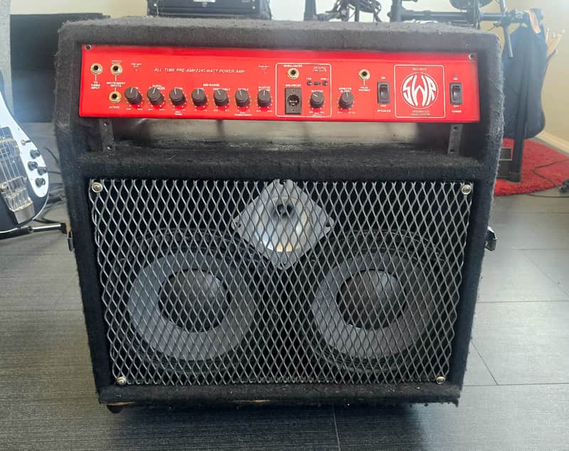 SWR Redhead Bass Combo Amp - 2x10" 240 Watts Tube Preamp 1990s image 1