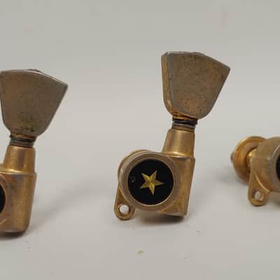 Vintage Gotoh Ibanez Japan 1970's Tuners 3x3 Gold Star Keystone PF200 or Similar image 9