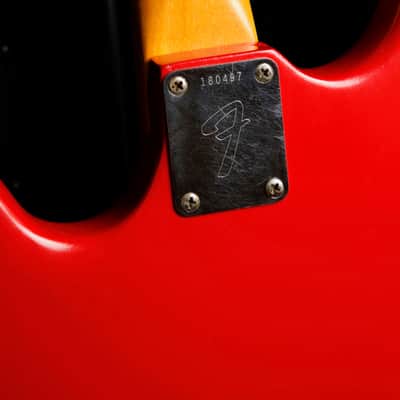 Fender Mustang Bass Guitar Torino Red Vintage 1966 Pre-Owned image 18