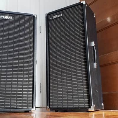 Pair Of Vintage Yamaha S0110T 1977 Black PA Speakers image 4