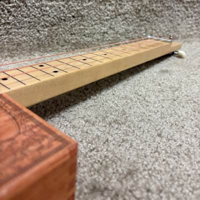 Cigar Box Fretless Electric Guitar image 5
