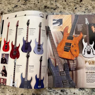 Ibanez Catalog Guitar Bass 2003 Jet King SZ S AX GAX RG JS Jem PGM iceman artist btb George Benson image 8