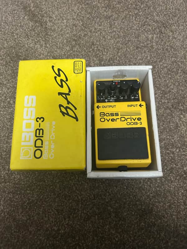 Boss ODB-3 Bass OverDrive (Silver Label) 1994 - Present - Yellow image 1
