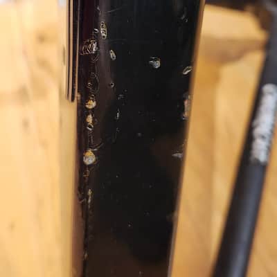 Vintage 1980s Gibson Flying V Stop Bar Tailpiece & Triangle Knob Layout Ebony w/ OHSC NEW FRETS image 19
