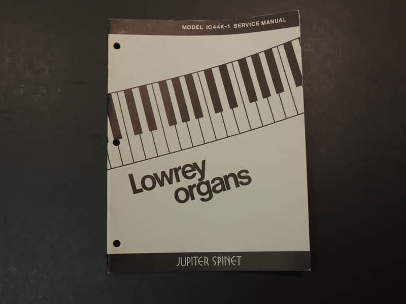 Lowrey Model IC44K-1 Service Manual