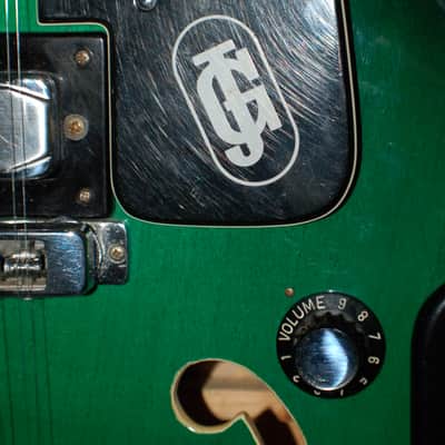 Video Demo 1966 JG Julio Giulietti Hollow Body GREEN 12 String Guitar Original Hard Shell Case image 5