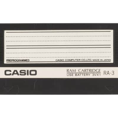 Casio RA-3 RAM Cartridge for CZ Synthesizers
