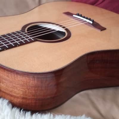 Rose Creek Guitars Custom "Martin Style" D-12 fret Beautiful 4A Spruce/Koa/Madi/Adi 2022 Beautiful Tone! As-new, Last Final Sale Price! image 3