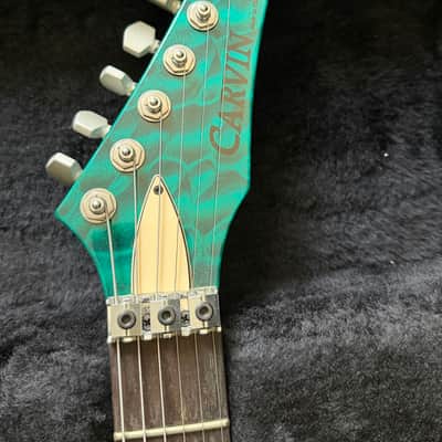 Carvin DC400C in Translucent Green Teal Quilt **Stunning!** image 3