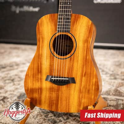 Taylor BTe-Koa Baby Taylor Acoustic/Electric Guitar with Gig Bag image 1