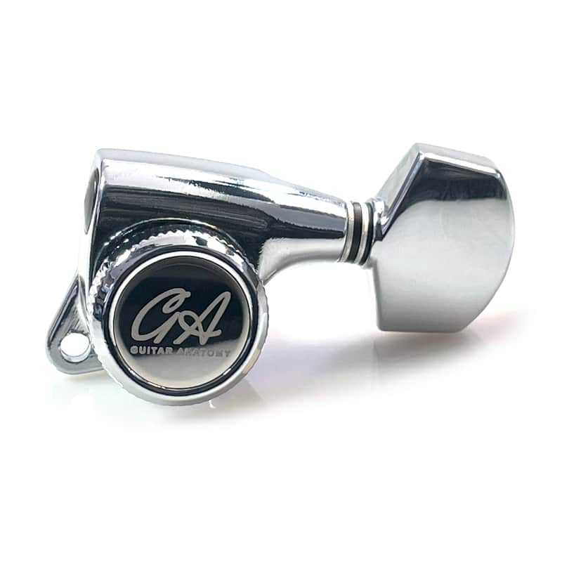 Tuners for Stratocaster and Telecaster Guitars - GA05 Machine Heads - Chrome 6-in-line LH image 1