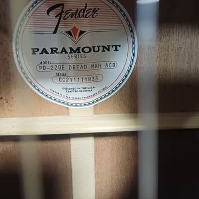 Fender PD-220E All Mahogany - ACB image 4