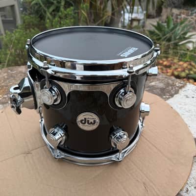 DW Collectors Piano Black Maple 10 x 9 Tom Drum Collector's - EXCELLENT image 2