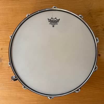 HOLY GRAAL Ludwig No. 416 Black Beauty 5x14" 10-Lug Brass Snare Drum with Pointed Blue/Olive Badge 1977 - 1979 - serial 1758452 image 15