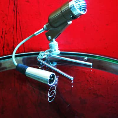 Vintage 1960's Argonne AR-16 dynamic harp microphone High Z w accessories Calrad Lafayette Olson Shield image 1