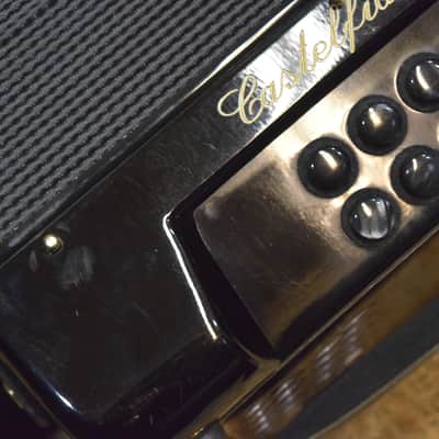Dino Baffetti Super I 2-Row 8-Bass 21-Treble Button D/C# Black Diatonic Accordion w/Bag image 19