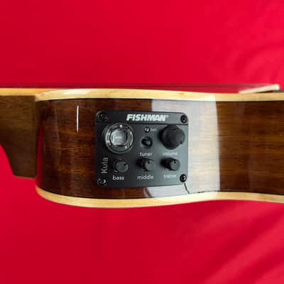[USED] Kala KA-SKCGE-C Hawaiian Koa Spruce Top Concert Ukulele Cutaway w/ EQ, Natural Gloss (See Description) image 4