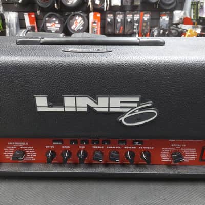 2000's Line 6 Flextone II HD 100 Watt Stereo Digital Modeling Guitar Amp Head (USED) SN# (21)FH21A5203000530 "Made In USA" image 3