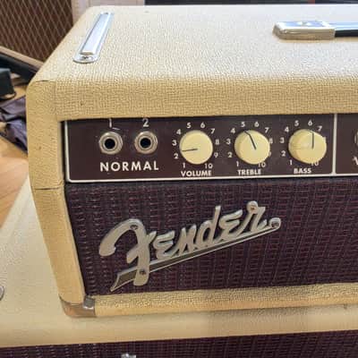 Fender Bandmaster 6G7-A 40-Watt 2x12" Piggyback Guitar Amp 1962 - 1963 - Brown image 4