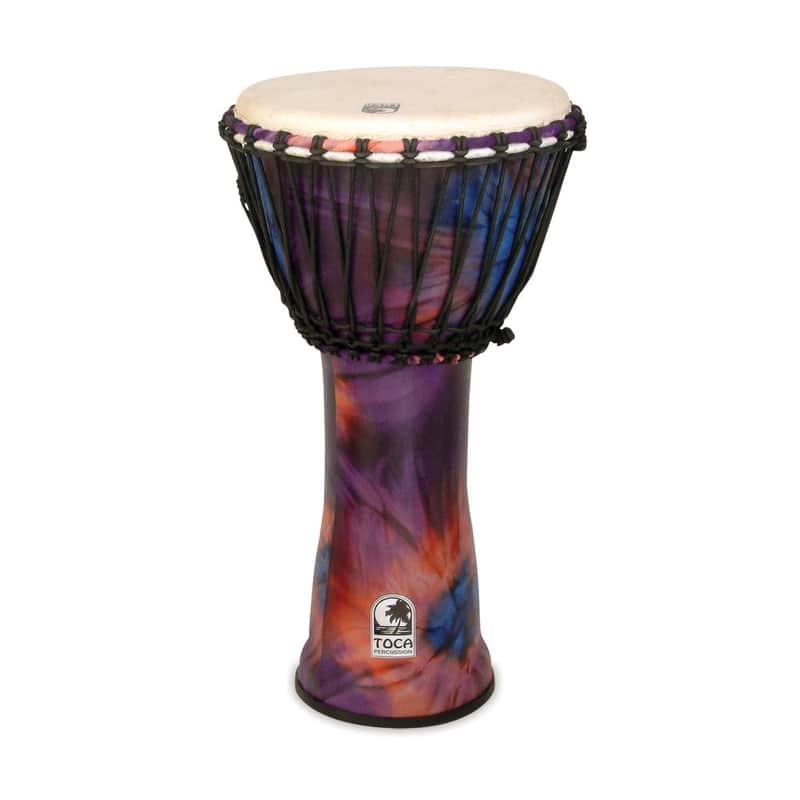 Toca SFDJ-12WP Rope Tuned 12-Inch Djembe, Woodstock Purple image 1