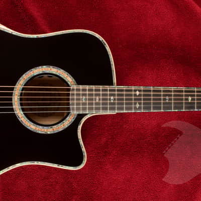 B.C. Rich Acoustic Cutaway 6 -String - Black - W/Matrix Infinity VT & Hardcase image 2