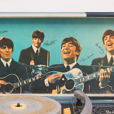 1964 Beatles NEMS Vintage Record Player 100% Original. Rare. Unrestored Free shipping.  #B028 image 10