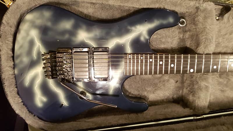 Kramer Night Swan Lightning Bolt 1987 Lightning Bolt image 1