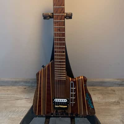 SKR electric 2025 - Headless Unique travel guitar V style GREAT player image 1