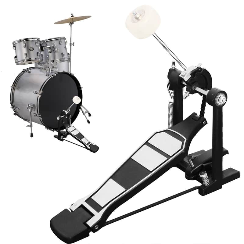 Single Bass Drum Pedal, Kick Drum Pedal for Drum Set Instrument, Single-Chain Drum Foot Pedal for Beginner & Pro Drummers image 1