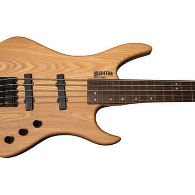 BootLegger Guitar Absinthe 5 String Bass 2025 - Matte Oil EMG Active image 4