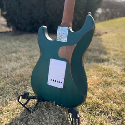 Bacchus (Strat) BSH-Aged RSM - Aquamarine image 3