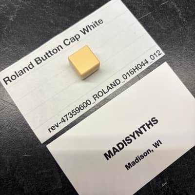 ORIGINAL Roland White Button Cap (016H044) for Juno-60, JSQ-60, MSQ-100, EP-6060, EP-11, etc