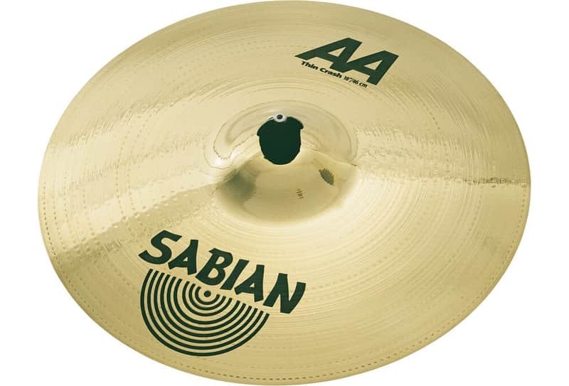 Sabian 16" AA T Crash Drum Set Cymbal image 1