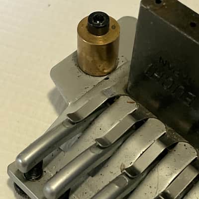 1990's Jackson Dinky Guitars JT-580LP Takeuchi Brushed Chrome Licensed Floyd Rose Tremolo Guitar Bridge Set image 14
