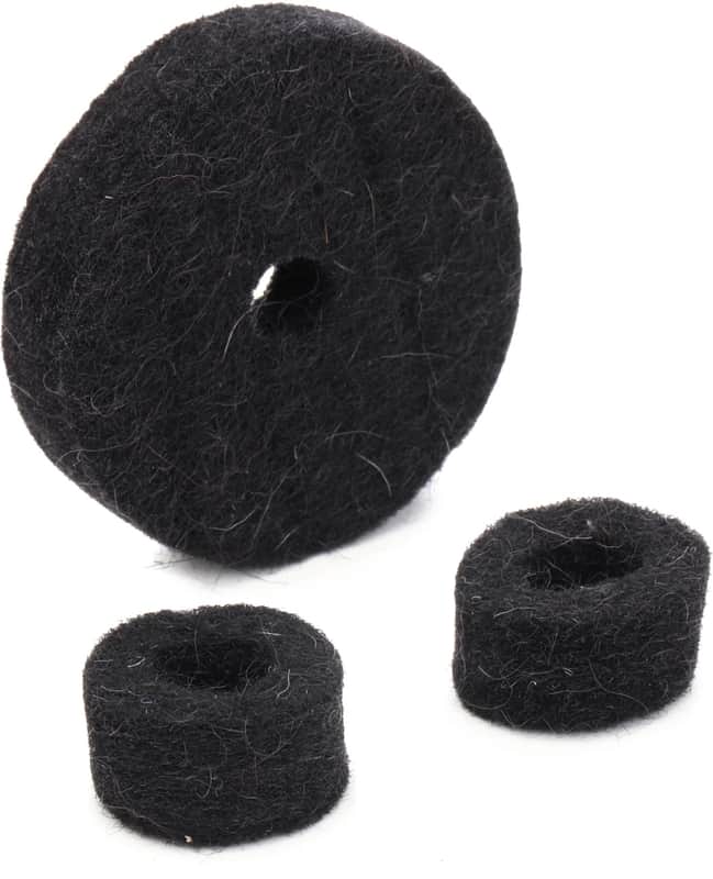 Ahead Hi-hat Pack Cymbal Felts - Jet Black (2-pack) Bundle image 1