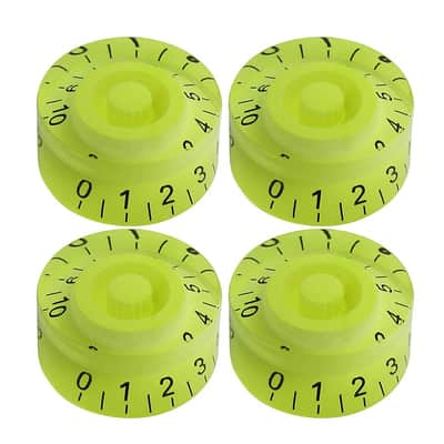 4pcs Fluorescent Green Guitar Volume Tone Speed Control Knobs
